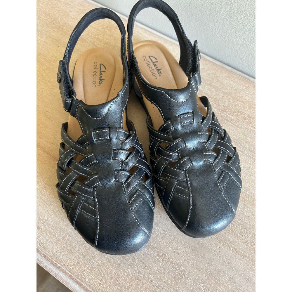 Clarks Elizabelle sea Women’s Size 9 – Fisherman-Mary Jane Hybrid Sandals​​ - Picture 3 of 7